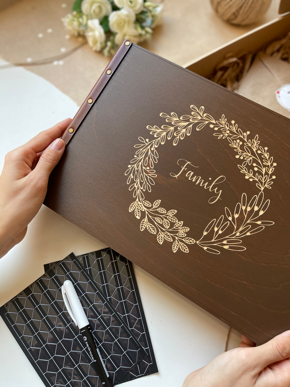 Фотоальбом семейный Family темный