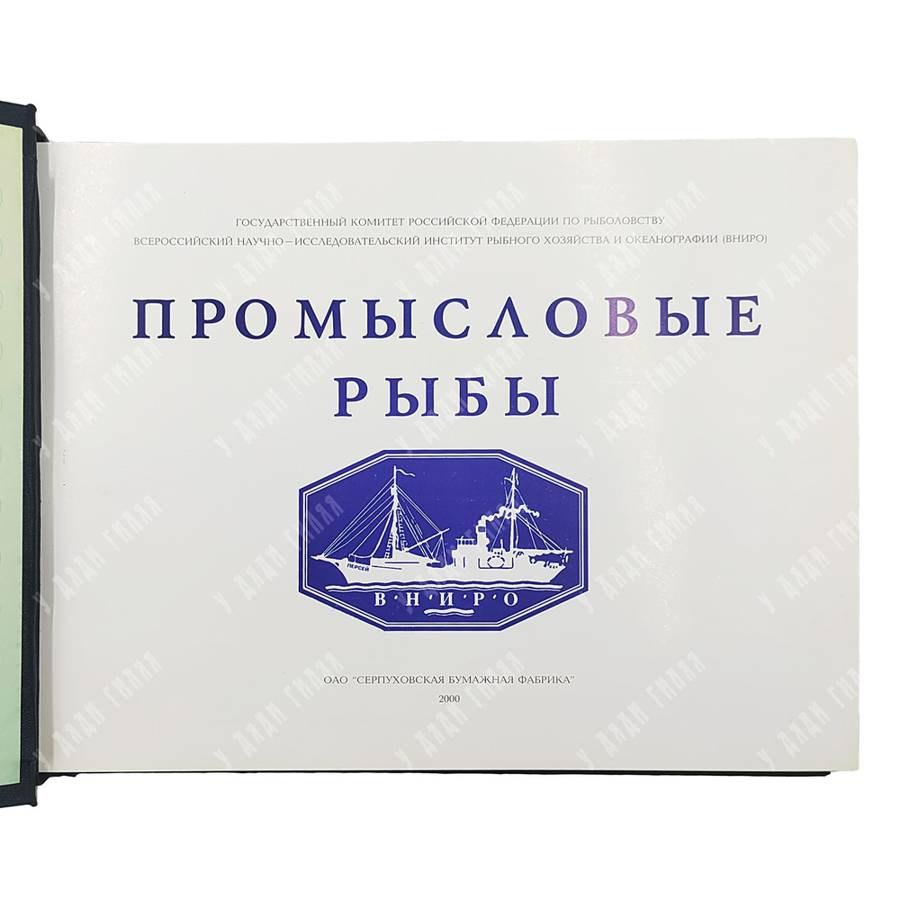 [Редкость] Промысловые рыбы России. Атлас цветных рисунков рыб. Репринт изд. 1949. 2000