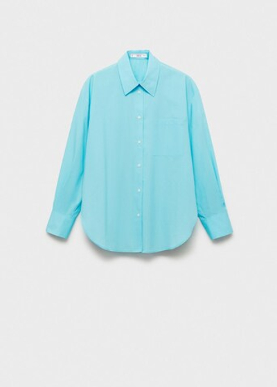 Объемная рубашка из поплина