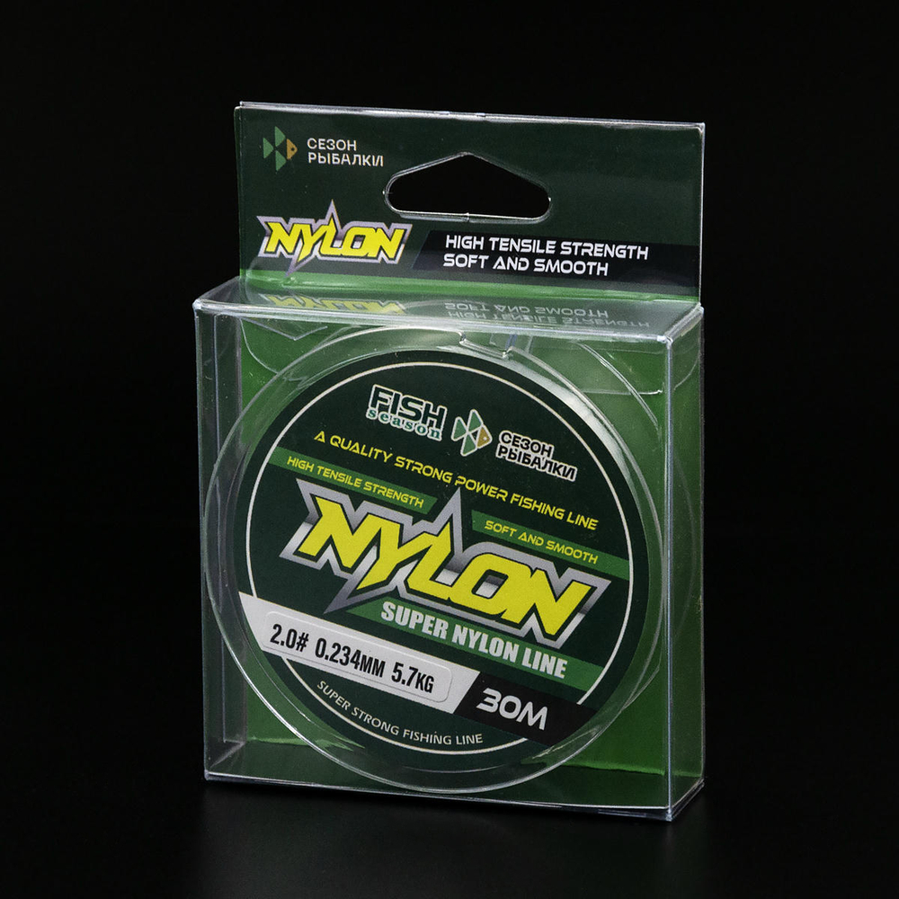 Леска монофильная Fish Season Nylon 30м (прозрачная)