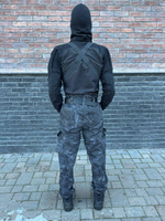 Костюм горка 6 флис осень-зима / чёрный питон