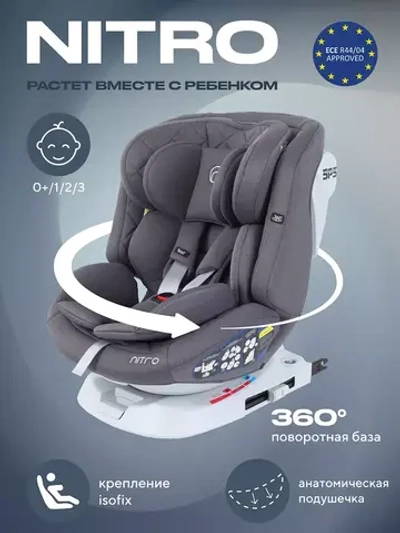 Автокресло RANT UB619 "NITRO" isofix группа 0+-1-2-3 (0-36 кг)