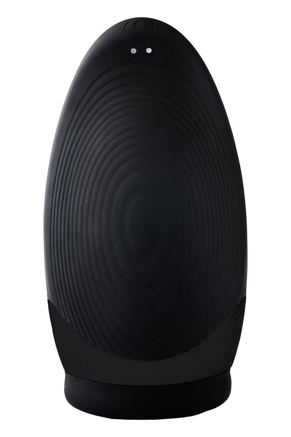 Мастурбатор с вибрацией и функцией нагрева Squeezable Stroker (Цвет: черный)