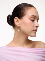 Серьги "Whale Amour" silver горный хрусталь