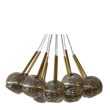 Люстра 15 LAMPS D70*H110 ( p.107-)  L5-G1/TAUPE-GLASS