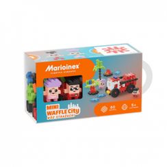 Конструктор Marioinex Mini Waffle City Пожарная машина 80 деталей