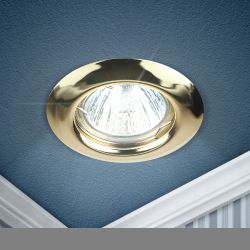 ST3 GD Светильник ЭРА штампованный MR16,12V/220V, 50W золото