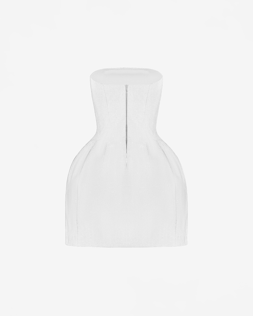 Платье мини корсетного типа из бархата