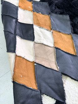 Покрывало меховое ковер из шкуры овчины