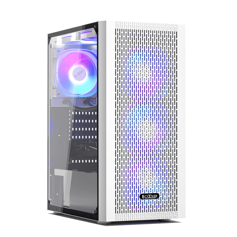 Корпус PCCooler MA100 MESH WH ATX/M-ATX/ITX USB3.0, 2xUSB2.0 White