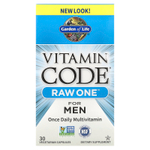 Garden of Life, Vitamin Code®, RAW One ™, мультивитамины для мужчин для приема один раз в день, 30 вегетарианских капсул