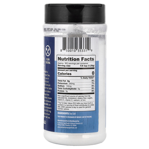 Dr. Murray's, PerfeKt морская соль, с низким содержанием натрия, 453,5 г (16 унций)