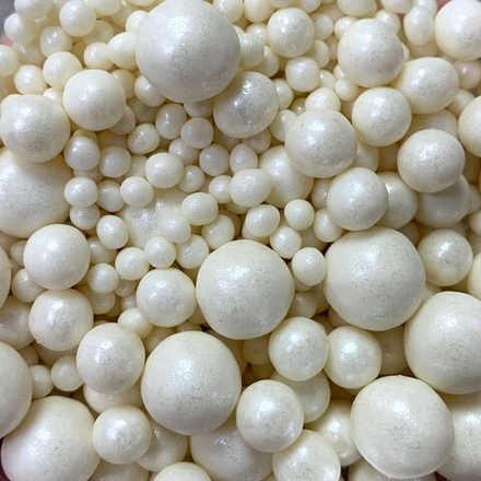 Посыпка микс из рисового драже в глазури "Белый жемчуг" 50гр