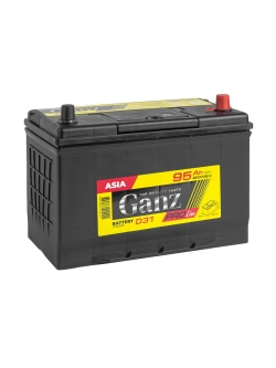 Аккумулятор GANZ PRO-Line JIS 95 А/ч, обратный R+, 304x173x220, для легковых автомобилей, высокая мощность и надежность, Ca/Ca