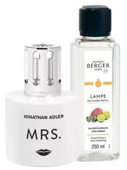 Maison Berger Paris - Набор ароматических ламп J. Adler Mrs + ароматическое масло «Цитрусовая свежесть», 250 мл / артикул   4728  / GTIN 3127290047281