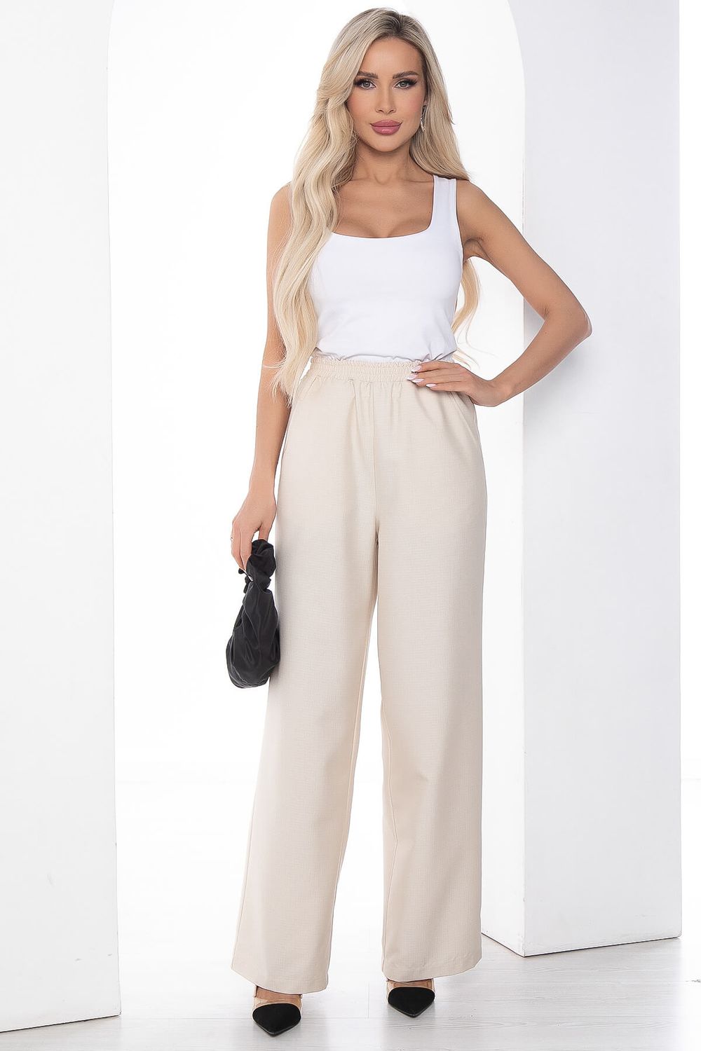 Брюки Сэлли слоновая кость Б10124 LT Collection