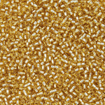 Японский бисер TOHO Round 15/0 (№PF22), с внутренним серебрением, прозрачный