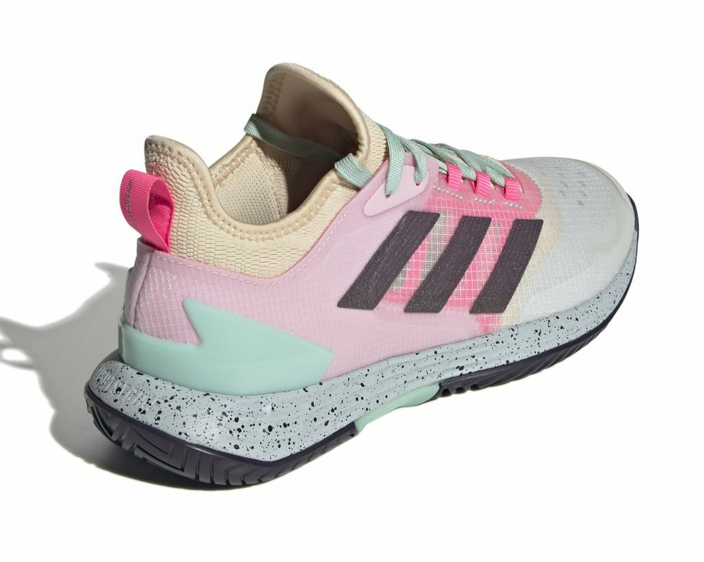 Мужские кроссовки теннисные Adidas Adizero Ubersonic 4.1 M - crystal white/aurora met/semi flash aqua
