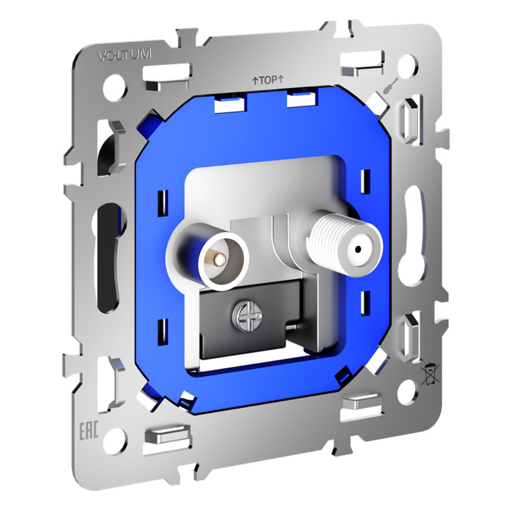 Механизм розетки телевизионной оконечной TV+SAT, S70