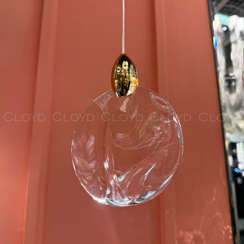 Подвесной светильник Cloyd GLOCK-B P1 / Ø12 см - золото (арт.11624)