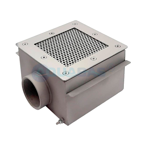 СД.50.4 Слив донный сетчатый квадратный 150х150х100 2" (внутр.) пленка