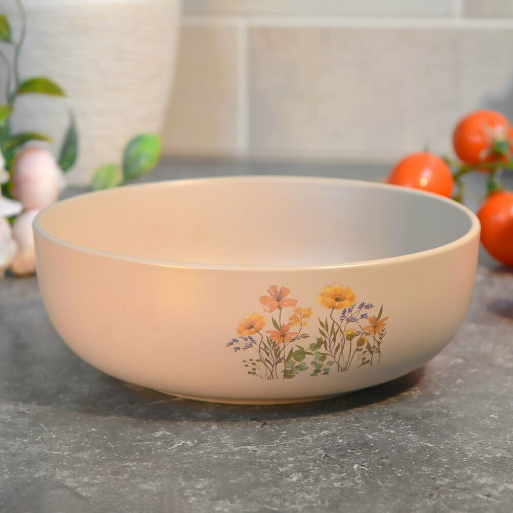 Салатник 650мл 15см Цветочная фантазия