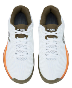 Женские теннисные кроссовки Yonex Power Cushion Eclipsion 5 - white/brown