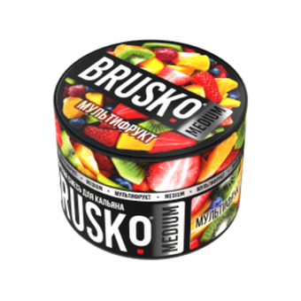 Бестабачная смесь для кальяна BRUSKO 50г MEDIUM - Мультифрукт