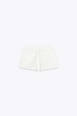 ZARA МИНИ-ШОРТЫ, ЭКРЮ