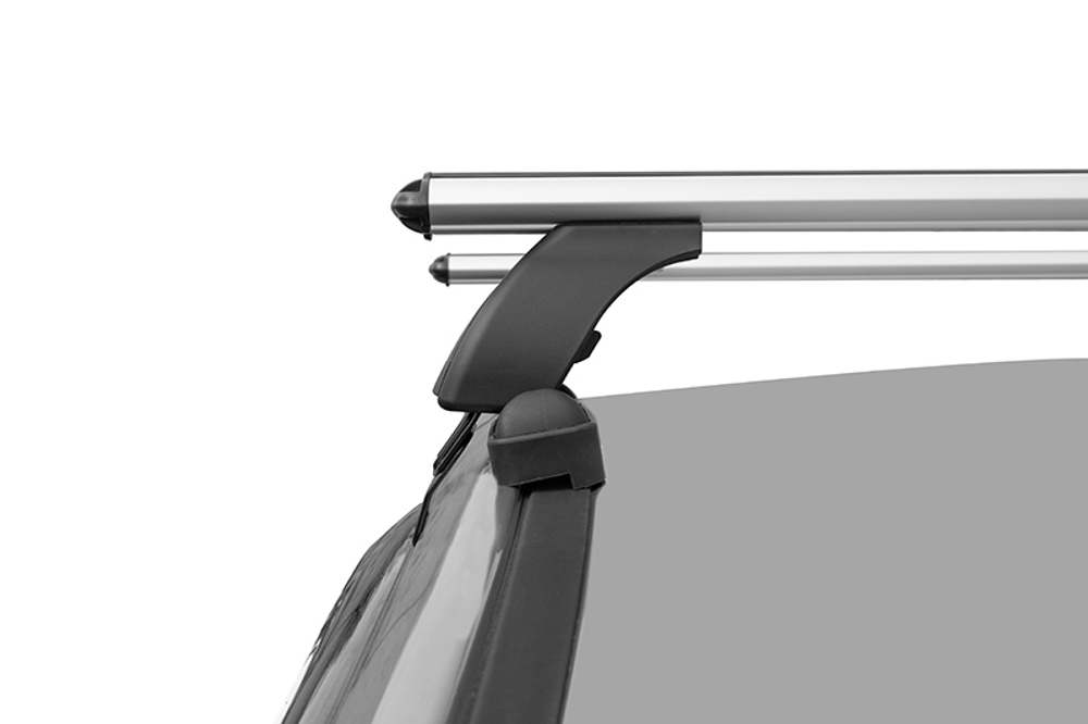 Багажник на крышу LUX с дугами 1,2м аэро-классик (53мм) Honda Civic VIII Sedan 2006-2012(арт.690014+690656+698874)