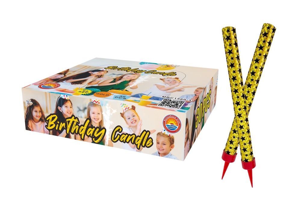 MBC1560-3 Тортовые свечи 15см. 60 секунд 1/20/30