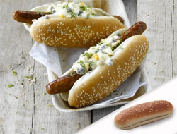 Булочка для датского хот-дога с кунжутом Bagerstat 60гр (вл.36)