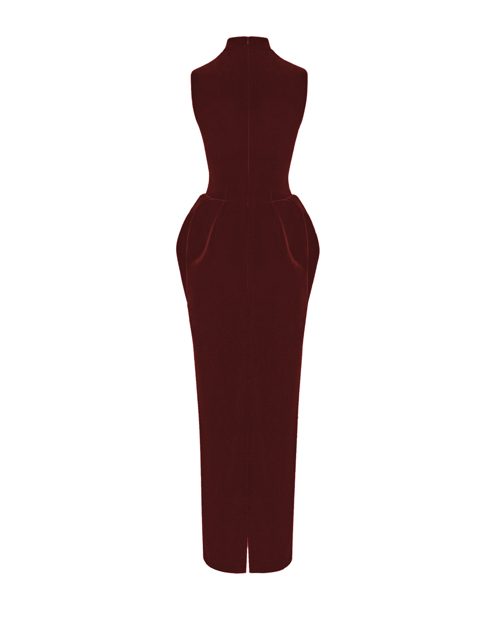 Платье макси из бархата