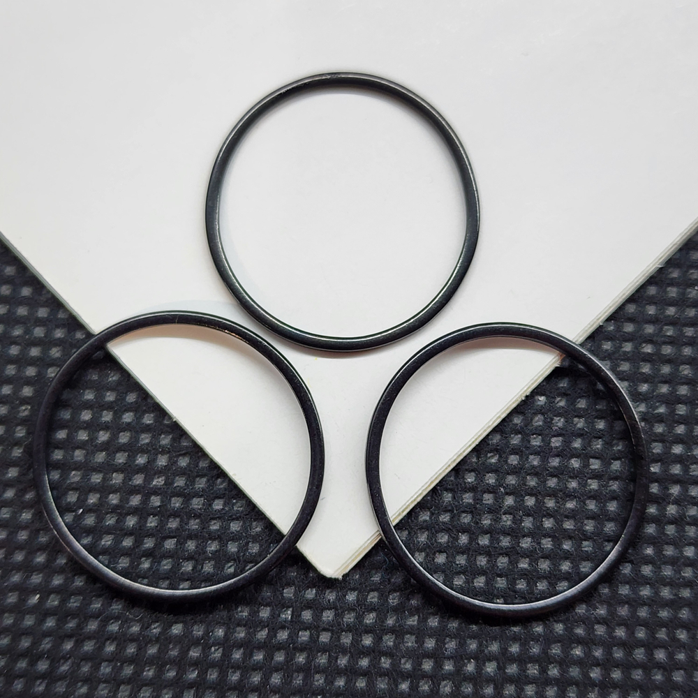 Колечки, сталь, чёрная премиум фурнитура, 20мм