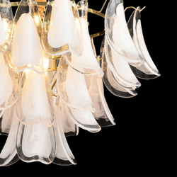 8385/9 NEOCLASSI LN26 141 золото/белый, металл/стекло Люстра E14 9*40W 220V PLUME