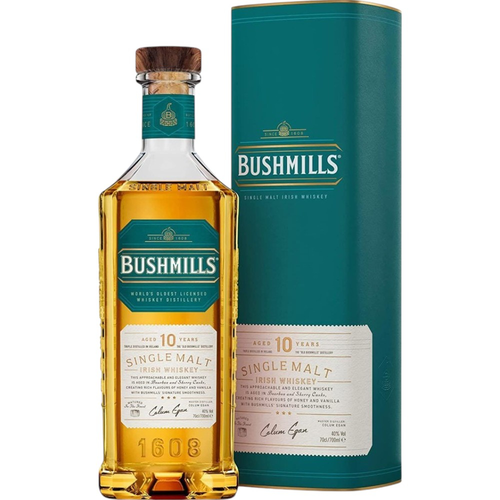 Виски Bushmills Single Malt 10 Y.O. 0,7 л. В подарочной коробке