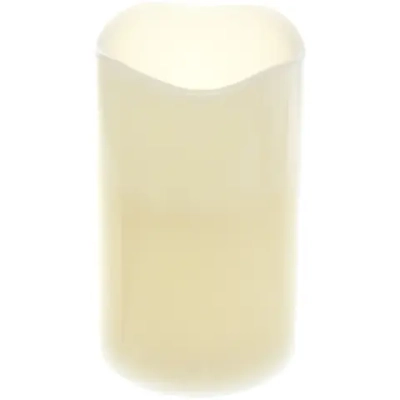 Сувенир с подсветкой «Свеча восковая - Звездная» 7,5*12,5 см - облита воском (работает от батареек 3 ААА)