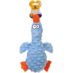 Игрушка для собак «ЗООГРАД», утка, 1 пищалка, шуршащий, 27*10*4см / 50гр (лейбл)