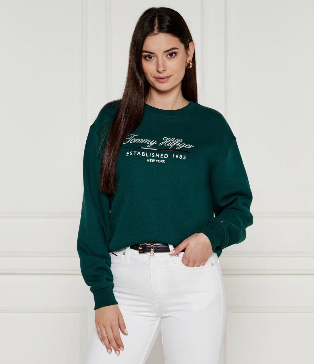 Худи Tommy Hilfiger - темно-зеленый(WW0WW43574)