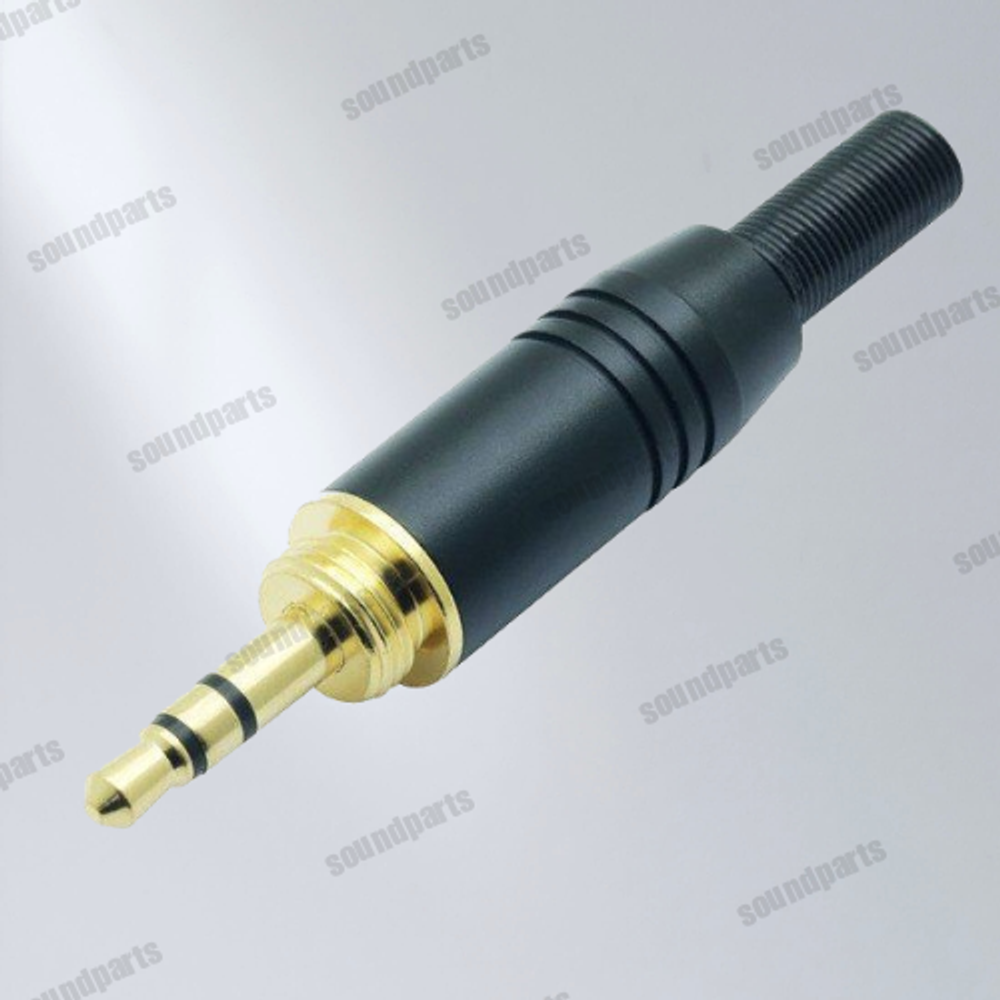 Mini Jack 3,5 mm с наружной резьбой (Черный)
