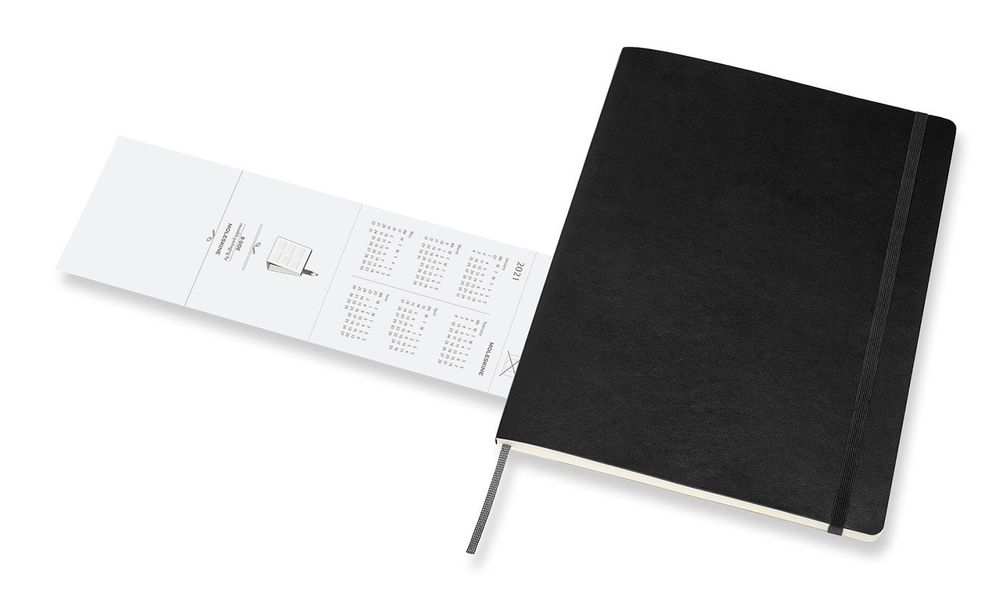 Еженедельник Moleskine Classic Soft Weekly XLarge черный (DSB12WN4)