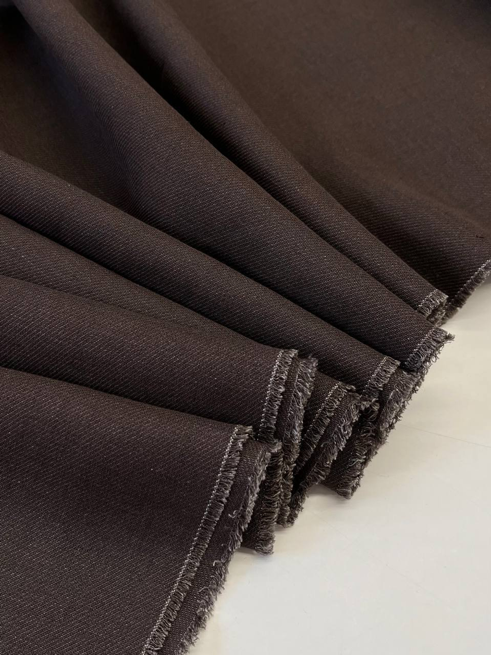 Лен Loro Piana шоколадный
