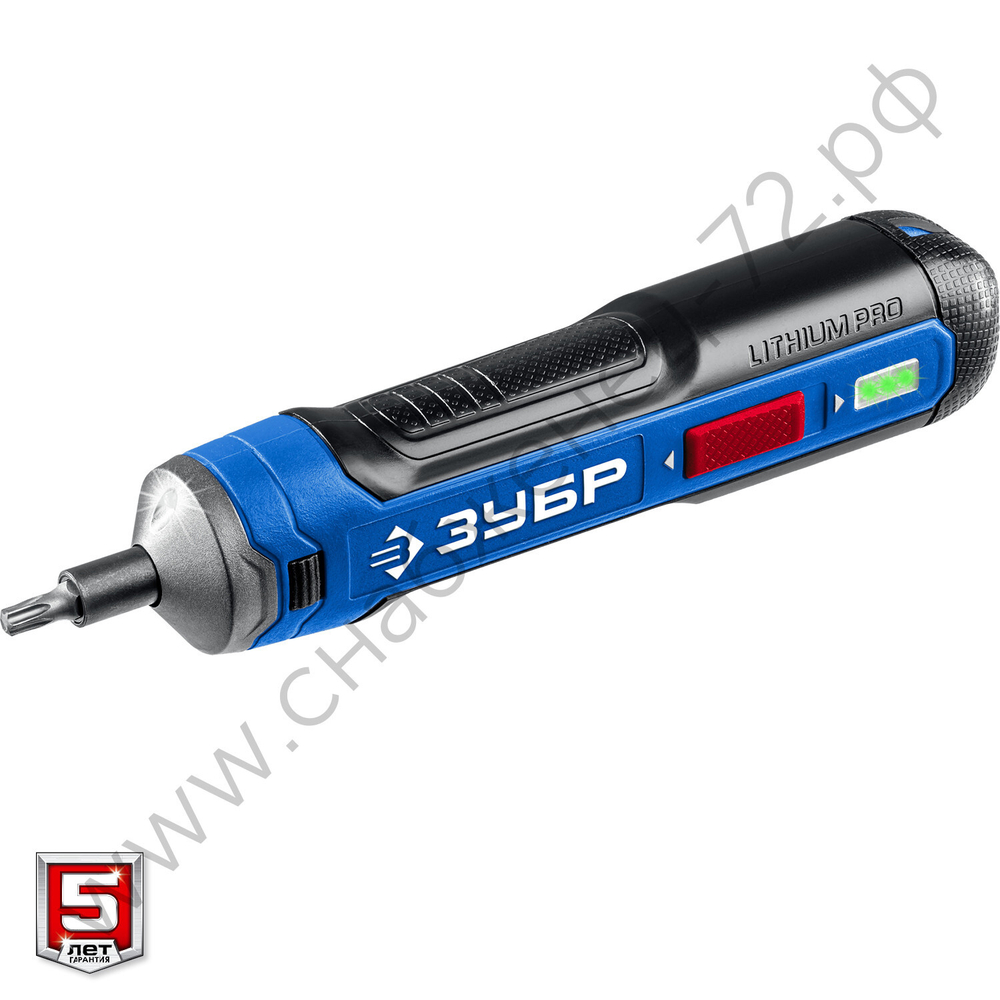 ЗУБР ZUBR GO 4 Vmax, аккумуляторная отвертка, кейс, 33 биты, Профессионал (PSD-4S)