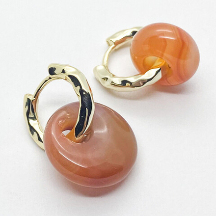 Ювелирные швензы Конго с позолотой, размер 17*3 мм, цена за пару