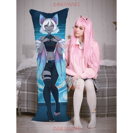 Дакимакура фурри Летучая мышь девочка арт. 1191