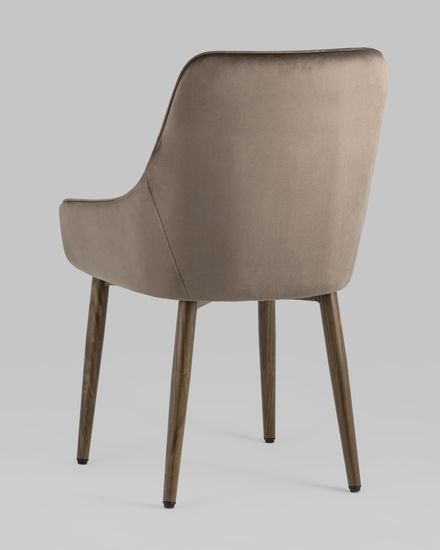 Стул Диана велюр коричневый 4 шт