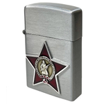 Зажигалка с накладкой "Красная звезда" Газовая Zippo