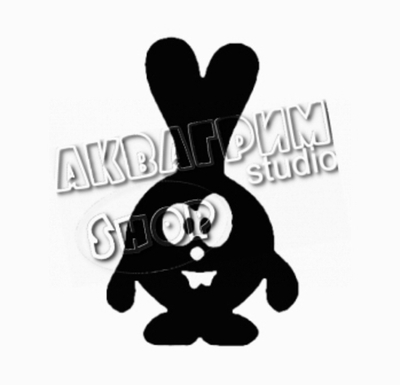 Трафарет для блеск тату "Зайчик