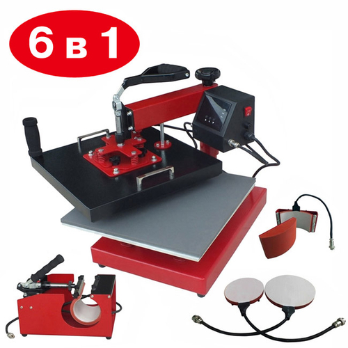 Термопресс универсальный Gifttec MASTER 6 в 1, 38х38см (8058)