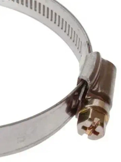 Хомут червячный из нержавеющей стали, разм. 60*80 мм, лента 9 мм. Комплект 4 шт.